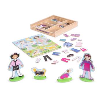 Melissa & Doug Disney Rapunzel Dress-Up Wooden Magnetic Toy Playset 