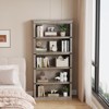 Coucheta Bookcase - Farmhouse Style, Floor Standing, Display Storage, Modern Wide Shelf for Bedroom, Living Room, Office, Home Decor - 2 of 4