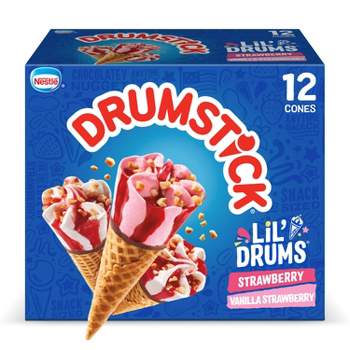 Drumstick Strawberry Lil'Drum Frozen Dessert - 27oz/12ct