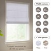 ChicFurnit 1PC Cordless Roman Blind Galen Matte Fabric Weighted Hem Energy Efficient for Room Darkening and Privacy, White / Ivory - 3 of 4