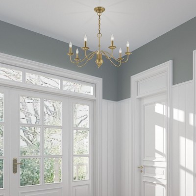 Windsor Elegance 7-Light Traditional Black Steel Chandelier