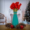 16" Artificial Dried Cape Blumen Bouquet Red - National Tree Company - 2 of 4