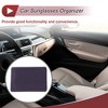 Unique Bargains Car Sunglasses Case Universal Faux Leather Rhinestones Metal 7.87"x 5.51" 1 Pc - 3 of 4