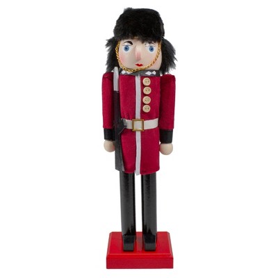 Northlight 14" Red and Black Royal Guard Christmas Nutcracker Soldier with Rifle