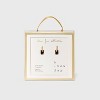 14K Gold Plated Cubic Zirconia Huggie Hoop Earrings - A New Day™: Clip-In Clasp, Nickel-Free, Gift Box Included - 4 of 4