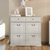 KTMBDW Shoe Storage Cabinet with Flip Drawers, Freestanding Shoe Organizer for Entryway, Narrow Shoe Rack Cabinet, White - 2 of 4
