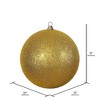 Vickerman Antique Gold Ball Ornament - 2 of 4