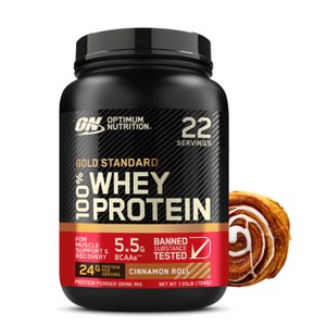 Optimum Nutrition Protein Powder Roll Tub - Cinnamon - 1.5lbs - 1 of 4