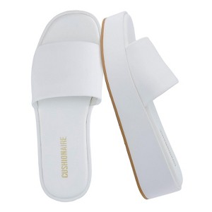 CUSHIONAIRE KUDOS Women’s Platform Sandals – Wedge Sandals for Women, Comfortable Slip-On Shoes, Dressy Summer Sandals with Cushioned Footbed - 1 of 4