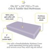 BreathableBaby Cotton Percale Fitted Sheet, For 52" x 28" Crib & Toddler Bed Mattress (2-Pack) Solid - 2 of 4