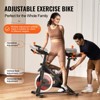 VEVOR Exercise Bike, Adjustable Stationary Bike, Indoor Cycling Bike for Home Cardio, Workout Bike with Silent Belt Drive, Black&Orange - 3 of 4