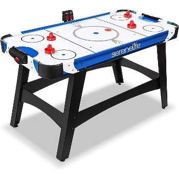 SereneLife 58" Air Hockey Game Table with Strong Motor, Digital LED Scoreboard, Puck Dispenser & Complete Accessories