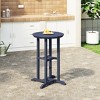 WestinTrends Malibu 37" All Weather HDPE Outdoor Patio Counter Height Bistro Table - Round - 2 of 4