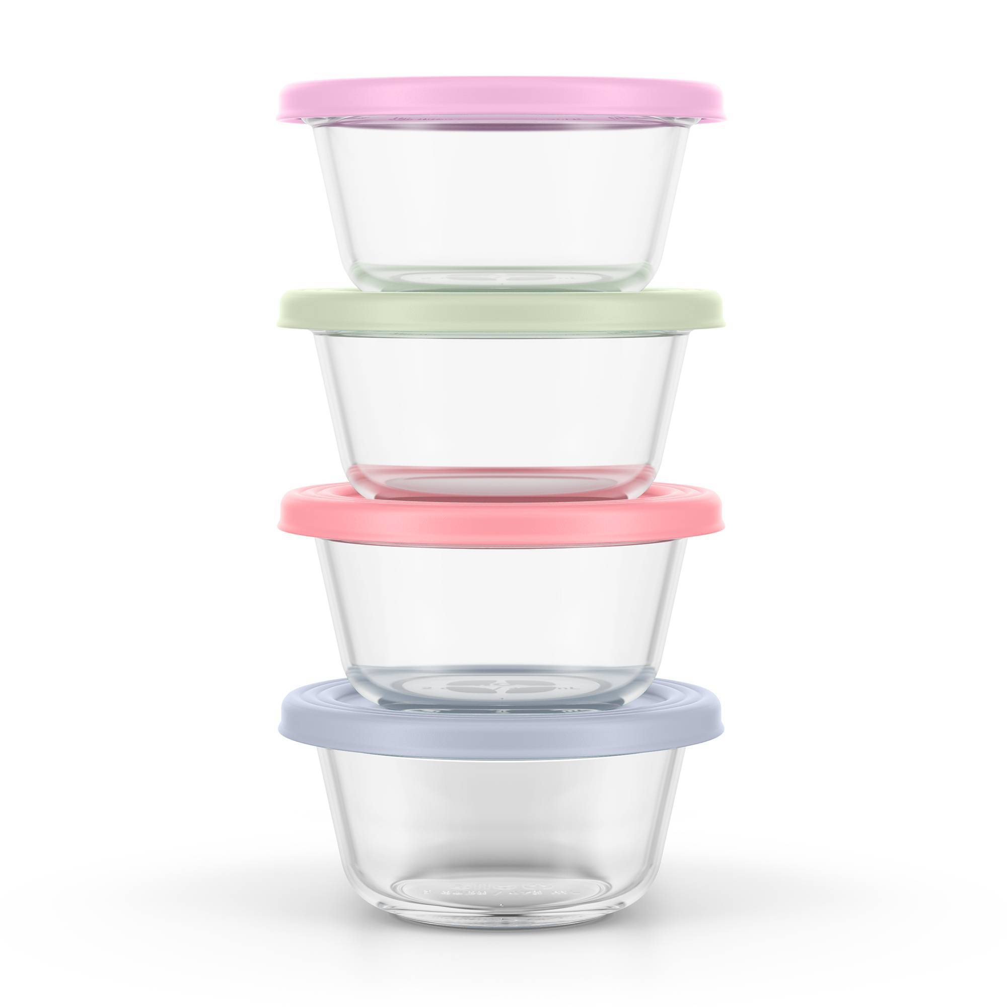 Ello Everyday 4pk 2c Round Food Storage Container Set