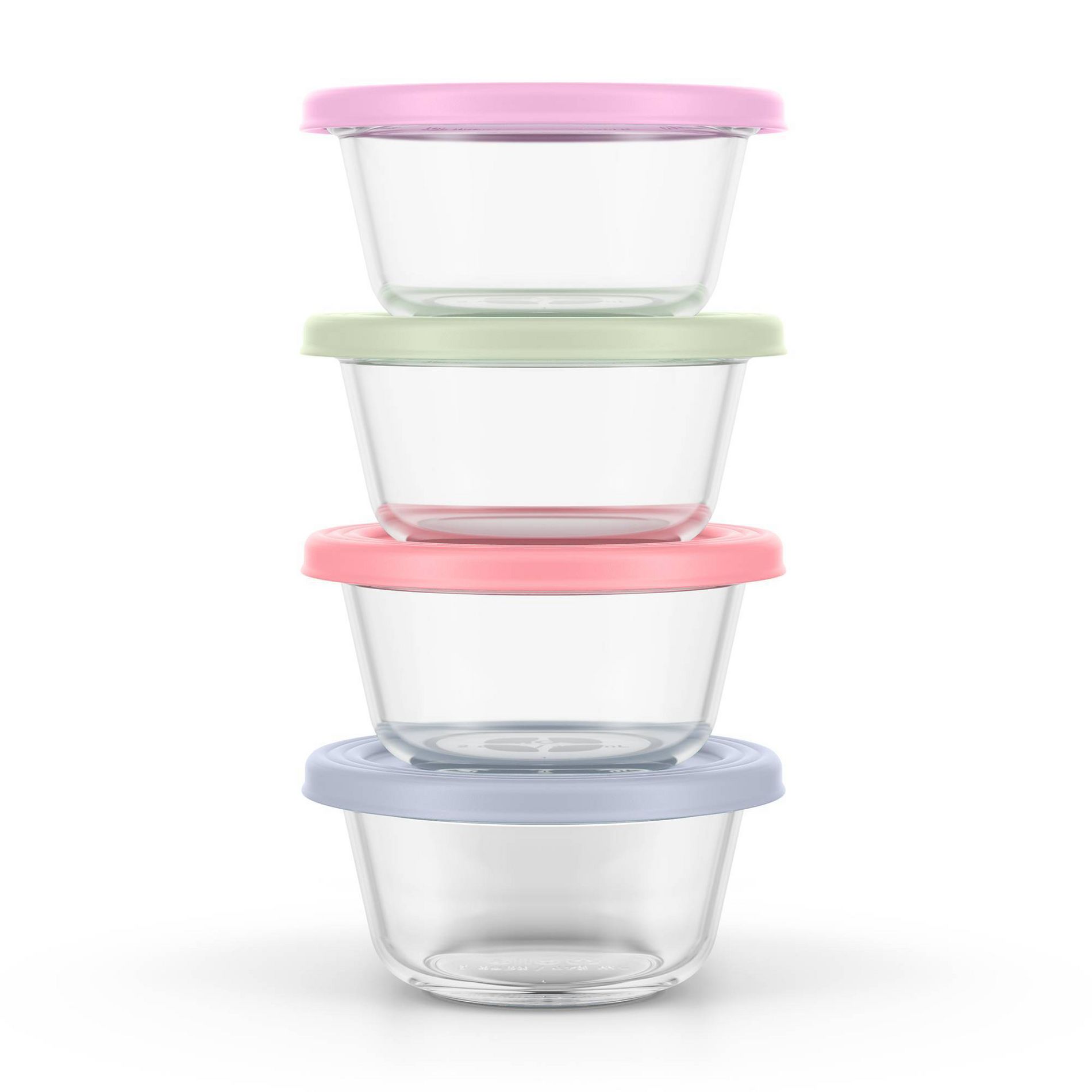 Ello Everyday 4pk 2c Round Food Storage Container Set