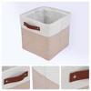 REGALWOVEN Fabric Collapsible Lightweight Open Storage Bins 11 x 11 x 11 Inch 3 Packs - 2 of 4