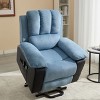 Recliner With Heat And Vibrating Massage,Corduroy Riser Recliner Chairs,Comfy Padded Overstuffed Recliner Chairs For Elderly-Cuddlewood - 3 of 4