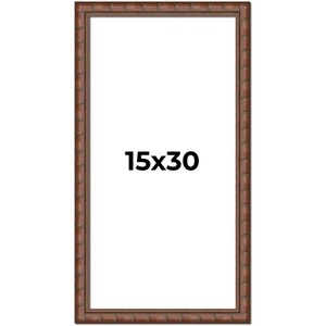 PosterPalooza | 15x30 Modern Bamboo Picture Frame, UV Acrylic, 5 Finishes - 1 of 4