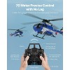 2.4GHz 4-Propeller RC Helicopter for Kids with LED & One-Key Takeoff - 4 of 4