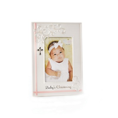 christening photo frame