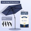 Yescom 7.5 Ft Outdoor Patio Umbrella with Tilt Strap UV Sunshade Garden Parasol for Yard Deck Market Pool - 4 of 4