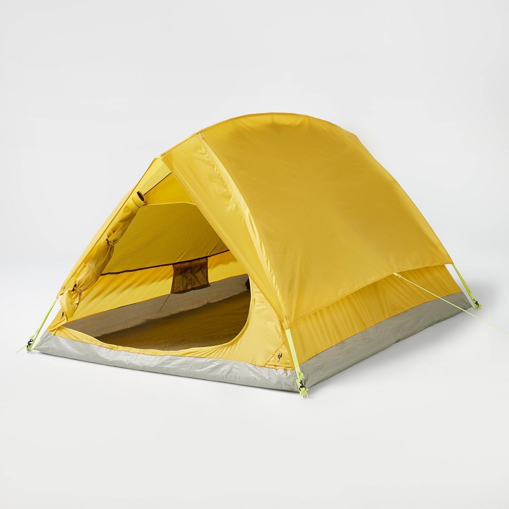 Photos - Tent 2 Person A Frame Camping  Yellow - Embark™