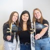 Big Dot of Happiness Tassel Worth The Hassle - Gold - Triangle Graduation Party Photo Props - Pennant Flag Centerpieces - Set of 20 - 2 of 4