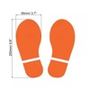 Unique Bargains Home Classroom Floor Stairs Decal PVC Footprint Sticker 4 Pairs - 2 of 4