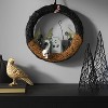 16" Twig Tombstone Halloween Scene Wreath - Hyde and EEK! Boutique™: Black Faux Floral, Indoor Wall Decor - 2 of 3