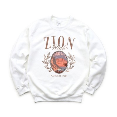 Simply Sage Market Women's Graphic Sweatshirt Zion Park Grunge