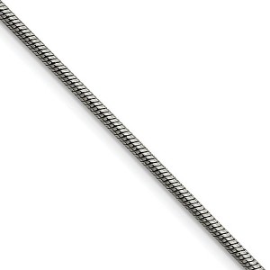 Black Bow Jewelry 2.4mm Stainless Steel Snake Chain Necklace - 1 of 4