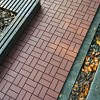 44 Pack Plastic Interlocking Deck Tiles, 12"x12" Waterproof Outdoor Floor All Weather Use for Poolside Balcony Backyard, Brown - 2 of 4