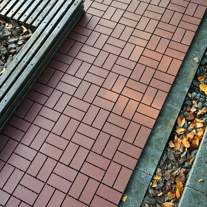 KTMBDW Plastic Interlocking Deck Tiles, 44 Pack 12"x12" Waterproof Outdoor Flooring All Weather Use, Floor Tiles for Poolside Balcony Backyard - 1 of 4