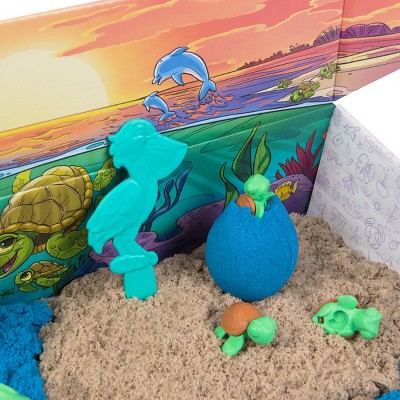 Eco-Friendly Kinetic Sand Turtle Beach Play Set