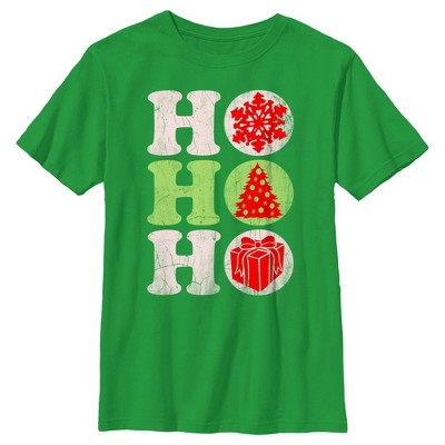 Boy's Lost Gods Christmas Distressed Ho Ho Ho T-shirt : Target