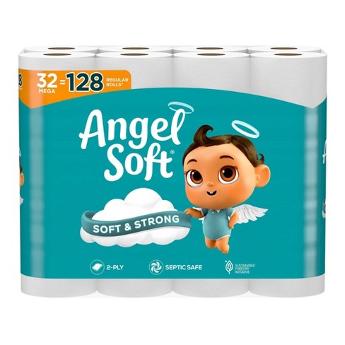  Angel Soft Toilet Paper, 16 Mega Rolls : Health & Household