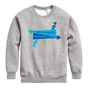 Boys' - Dr. Seuss - You Can Steer Yourself Graphic Long Sleeve Fleece Sweatshirt - 1 of 4