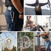 Itopfox Small Carabiner Clip Hooks 10pcs Heavy Duty Stainless Steel Spring Snap Hook for Camping Hiking Metal Clips for Rope Chain Keychain Keys - 4 of 4