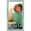 PosterPalooza | Photo Size Shabby Chic Green Picture Frame - UV Acrylic, Foam Board Backing, Hanging Hardware - 2 of 4