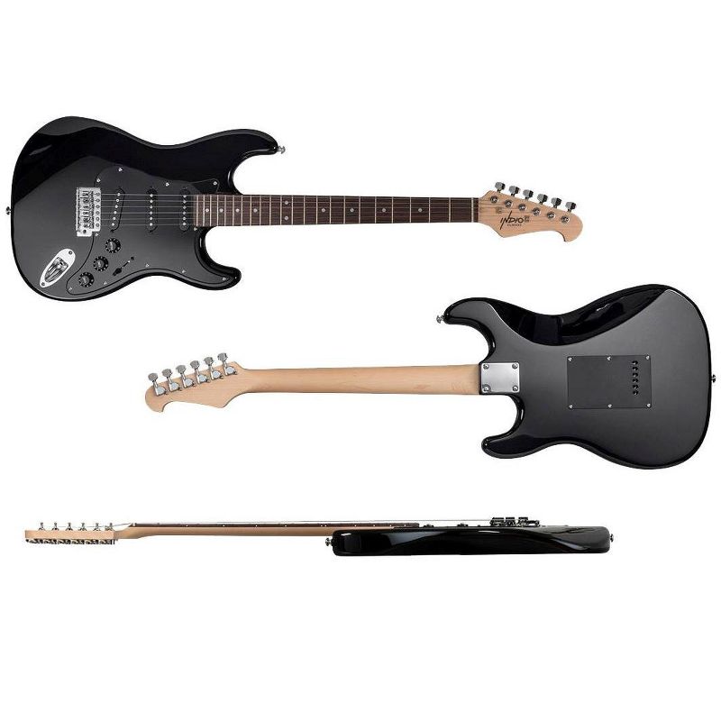Monoprice Indio Cali Classic Electric Guitar - Black, With Gig Bag, 3 of 7