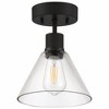 Access Lighting Port Nine 1 - Light Flush Mount in  Matte Black - 4 of 4