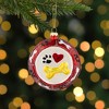 Northlight 3.75" Bones and Heart Dog Food Bowl Glass Christmas Ornament - 2 of 4