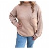 Women's Talia Long Sleeve Sweater Top With Front Pocket - SHE + SKY - 2 of 2