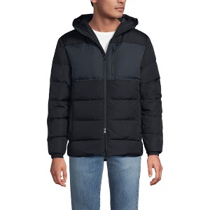 Lands' End Men's Max 600 Down Puffer Hooded Jacket - 1 of 4
