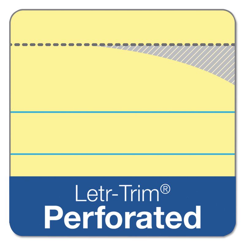 Tops The Legal Pad Ruled Perforated Pads 8 1/2 x 11 Canary 50 Sheets 3 Pads/Pack 75327, 4 of 7