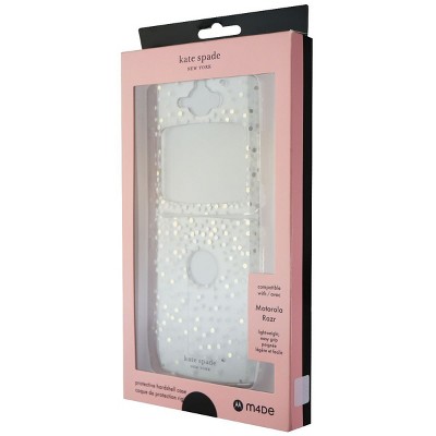 Case Mate licensed - Kate Spade Protective Hardshell Case for Motorola Razr (2019) - Clear/Disco Dots