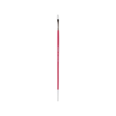 Creative Mark Pro White Soft Filament Acrylic Paint Brushes - Flat - Versatile Synthetic Brushes for Acrylic Painting , Gouache, Oils & Caseins