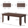 71 Inch Dining Table for 6-8, Modern Farmhouse Rectangular MDF Table, Heavy-Duty Kitchen & Dining Room Table for Family Gatherings - 2 of 4