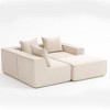 Resenkos Modular Sofa Set, Flexible & Expandable, Sectional Couch for Living Room, Easy Assembly And Space-Saving Design, Corduroy, Gray - 2 of 4