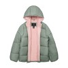 LONDON FOG Little/Big Girls' Fleece Lined Hooded Puffer Coats - 3 of 4